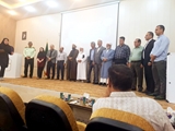 نشست رئیس بیمارستان امام محمدباقر(ع) قیروکارزین با رئیس بیمارستان حضرت نبی اکرم(ص)خنج 